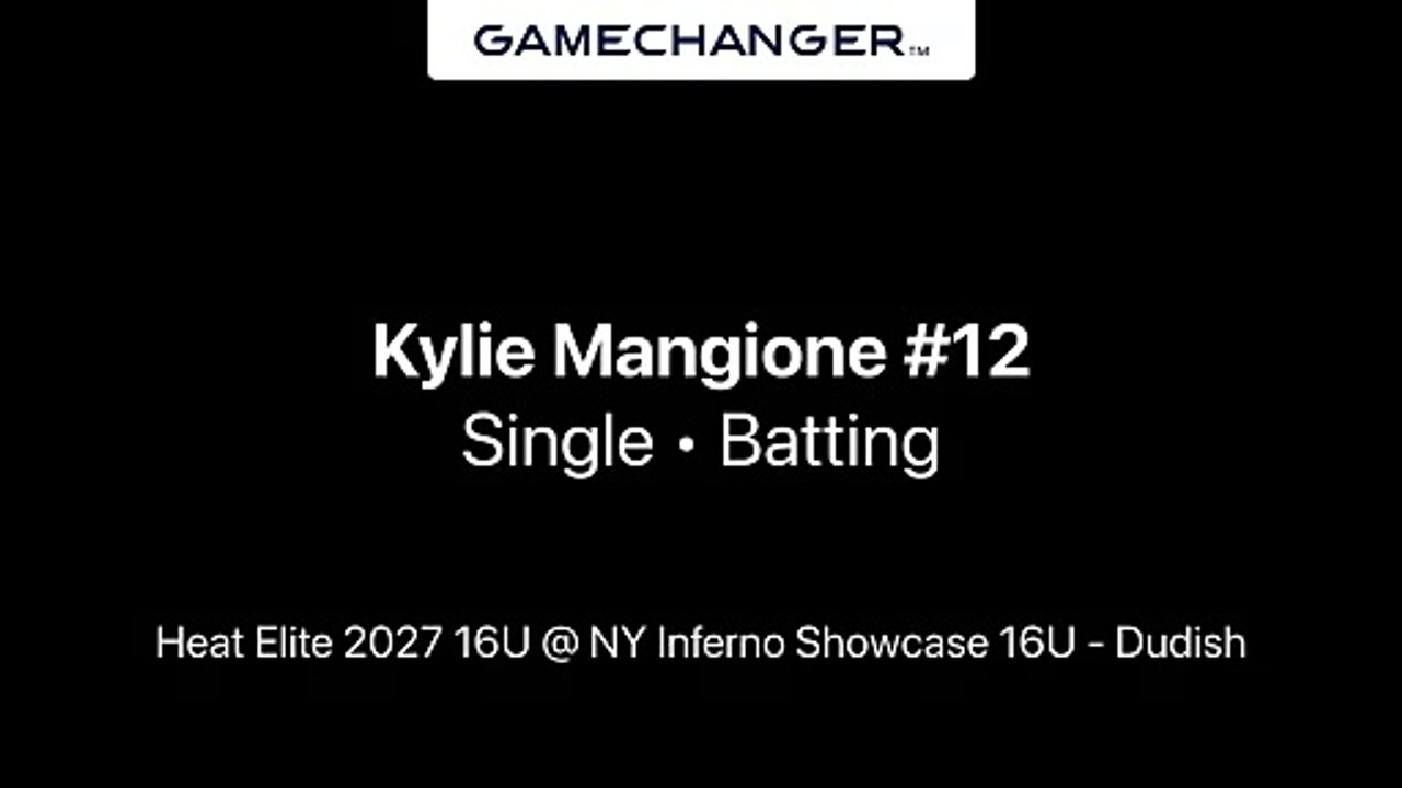Kylie Mangione Single @ NY Inferno Showcase 16U - Dudish