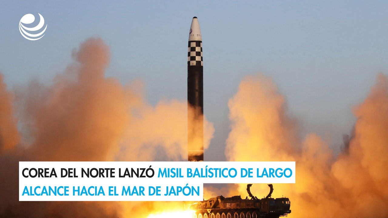 Corea del Norte lanzó misil balístico de largo alcance hacia el mar de Japón