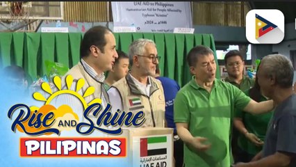 33,000 family food packs mula sa UAE para sa mga sinalanta ng Bagyong Kristine, dumating na