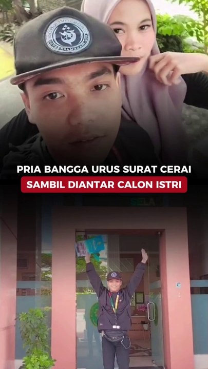 Pria Bangga Urus Surat Cerai Sambil Diantar Calon Istri