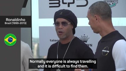 Ronaldinho laughs off talk of a comeback