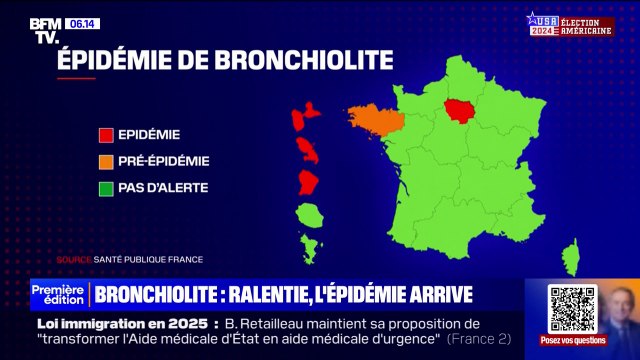 Bronchiolite: l'épidémie arrive en France, avec un peu de retard