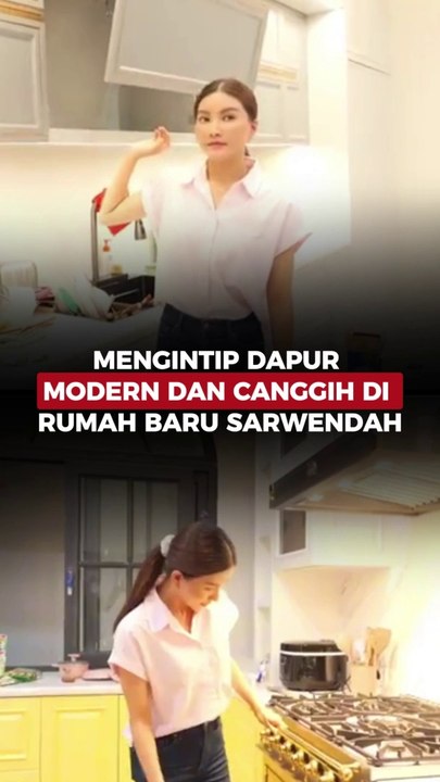 Mengintip Dapur Modern dan Canggih di Rumah Baru Sarwendah