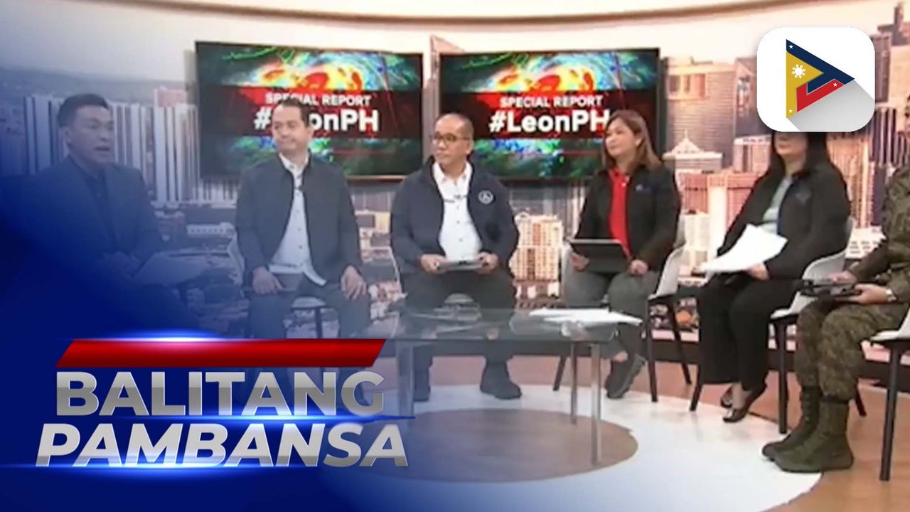 Mabilis na pagpapadala ng tulong sa mga lugar na sinalanta ng Bagyong #LeonPH, tiniyak ng iba’t ibang ahensiya ng pamahalaan;