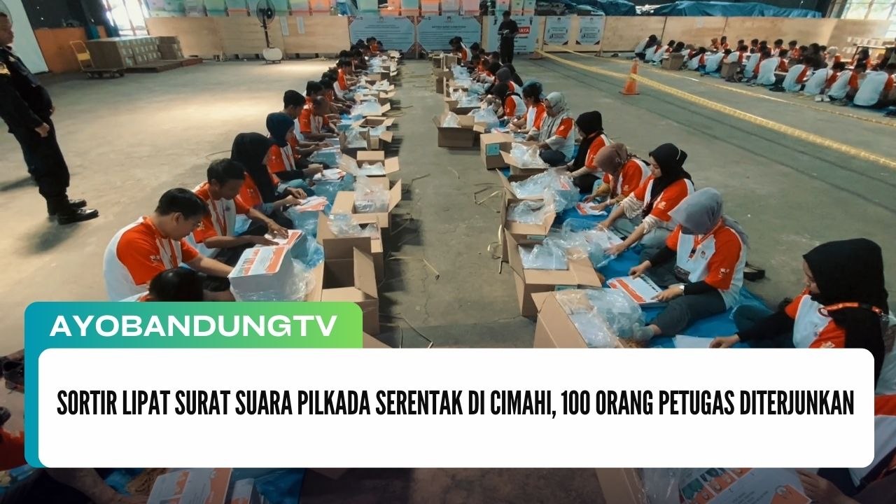 Sortir Lipat Surat Suara Pilkada Serentak di Cimahi, 100 Orang Petugas Diterjunkan