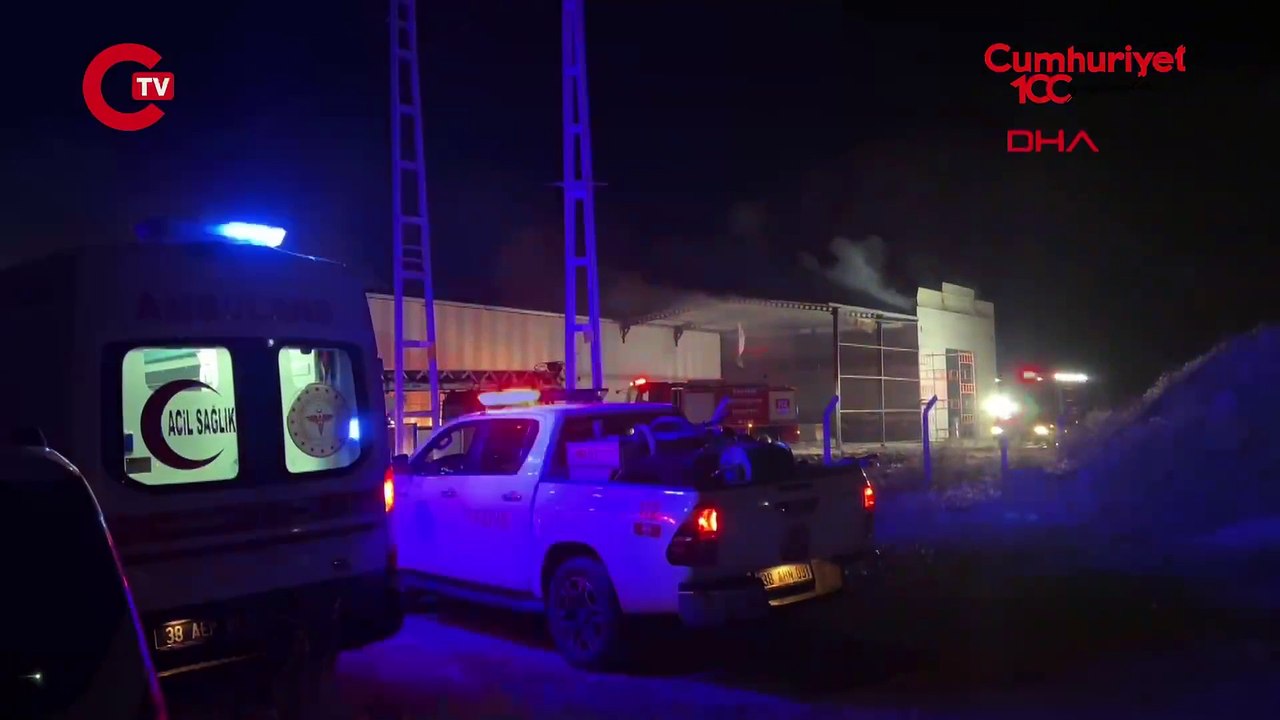 Kayseri'de mobilya fabrikasında korkutan yangın
