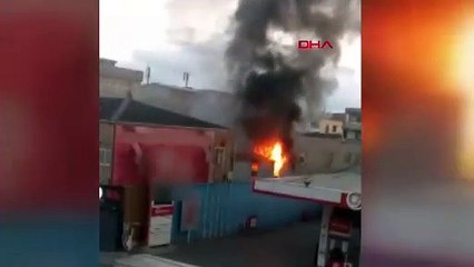 İstanbul - Sultangazi'de oto tamirhanesinde yangın