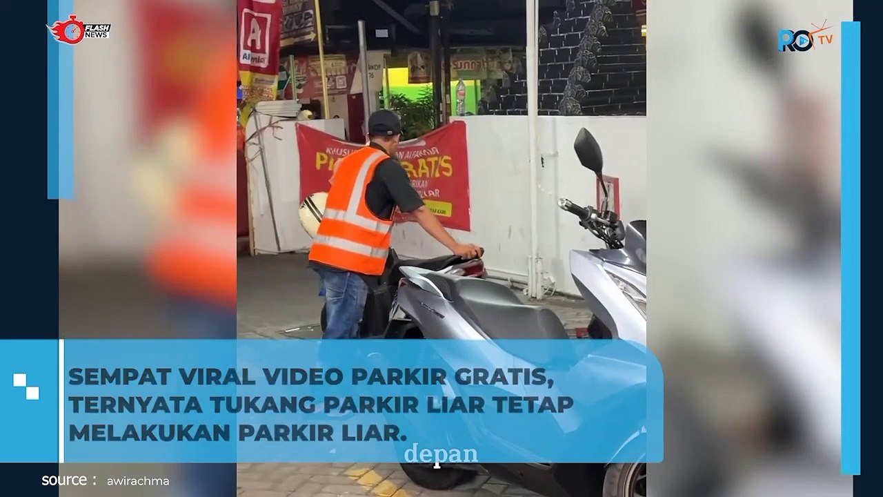 Viral parkir gratis