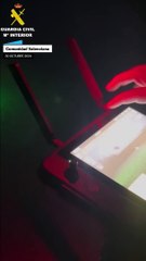 Imágenes de la cámara térmica de la Guardia Civil para la búsqueda de personas