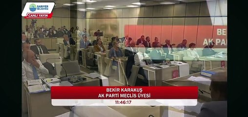 Sarıyer Belediye Meclisi Ekim Ayı 2. Oturumu Bekir Karakuş'un Çarpıcı Konuşması