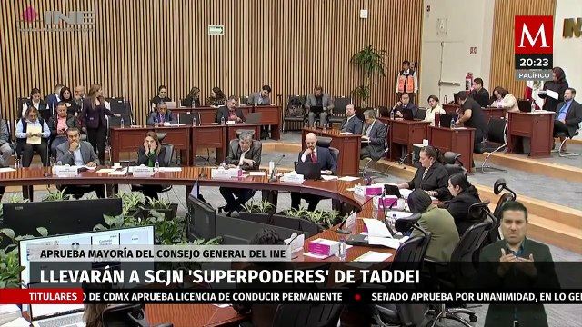Divididos, INE aprueba llevar a la SCJN ‘superpoderes’ de Taddei