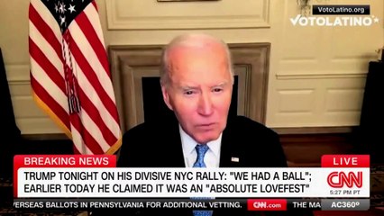 Joe Biden traite les électeurs de Donald Trump "d'ordures", il lui répond dans un camion poubelle
