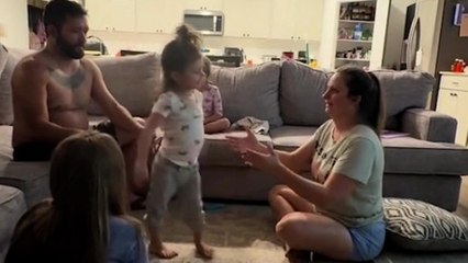 Girl, four, told she would 'never walk' takes her first steps