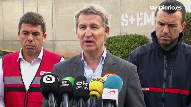 Feijóo sale en defensa de Mazón y cuestiona las previsiones de la AEMET sobre la DANA