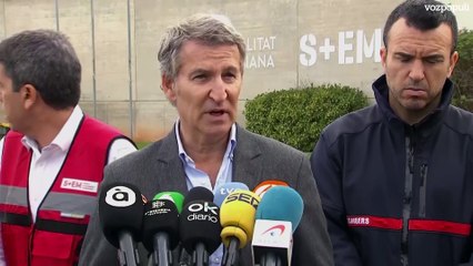Feijóo critica que el Gobierno no colabore en la tragedia de la DANA