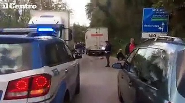 Ancarano, ciclista muore nello schianto contro il camion