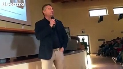Teramo, Daniele Massaro con gli studenti dell'Iti Alessandrini