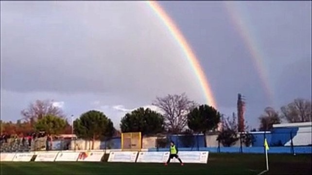 Uno spettacolo dal cielo: il doppio arcobaleno tra Atri e Pineto