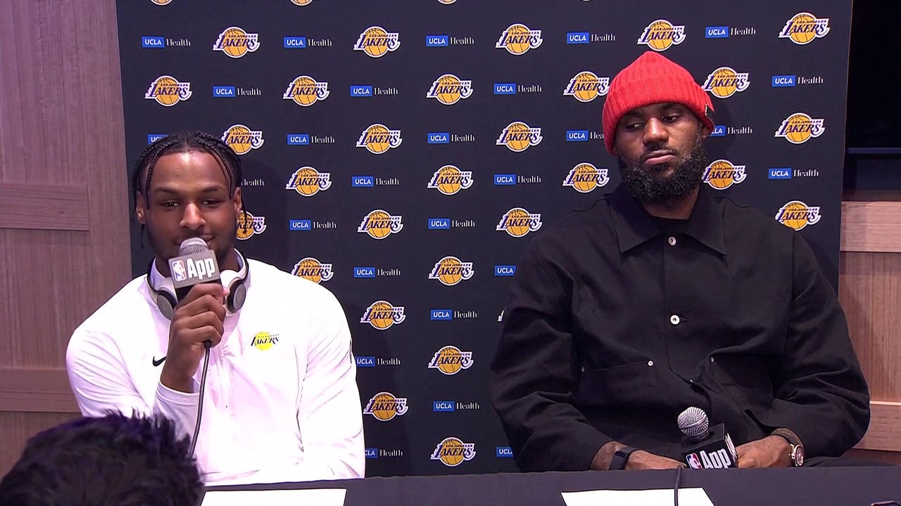 Bronny James, on the warm welcome he received in Cleveland: It was insane