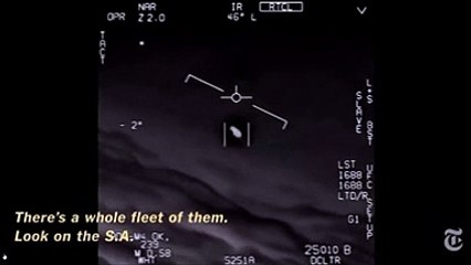 Il Nyt: ecco l'Ufo avvistato nel 2004 dai piloti della Marina degli Stati Uniti