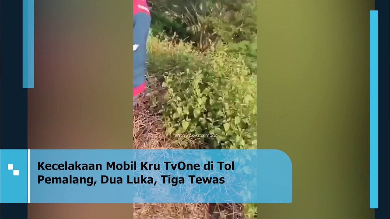 Kecelakaan Mobil Kru TvOne di Tol Pemalang, Dua Luka, Tiga Tewas