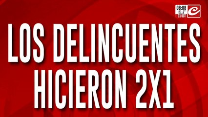 Tremendo viedo: mirá cómo actúan los delincuentes del 2 x 1