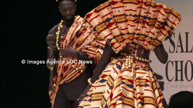 Salon du Chocolat et de la Pâtisserie. Défilé de robes en chocolat. Paris/France - 30 Octobre 2024