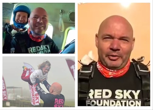 Dad says thanks with charity skydive - a year after daughter's heart transplant
