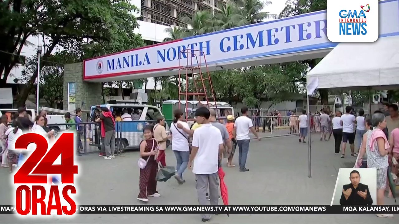 Dadagsa sa Manila North Cemetery, inaasahang lalagpas sa 900k dahil sa 5am -7pm visiting hours | 24 Oras