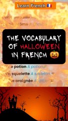THE VOCABULARY OF   HALLOWEEN IN FRENCH  | Learn French with Moh and Alain