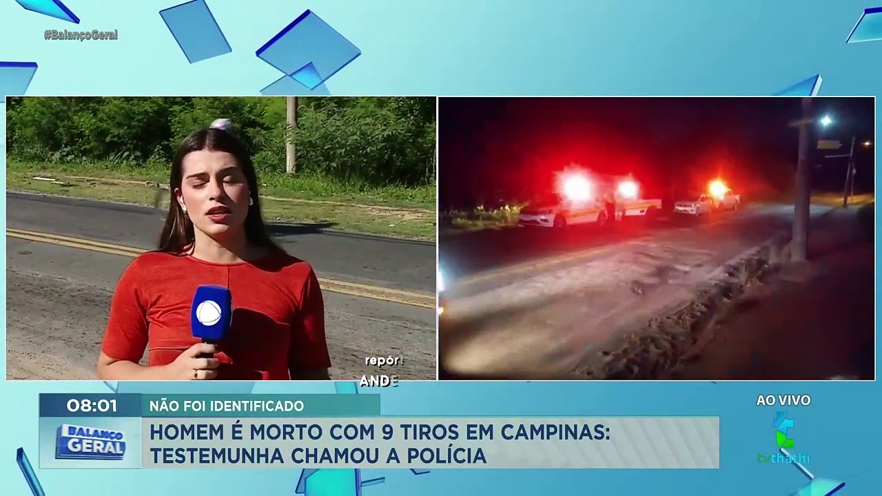 Homem é morto com nove tiros em Campinas; testemunha ouviu os disparos