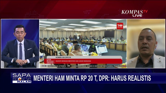 [FULL] Ambisi Menteri HAM Natalius Pigai Usul Anggaran Rp20 Triliun, Ini Kata Ketua Komisi XIII DPR