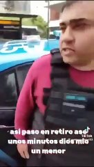 Policía de la Ciudad lleva detenido a un menor de edad en Retiro