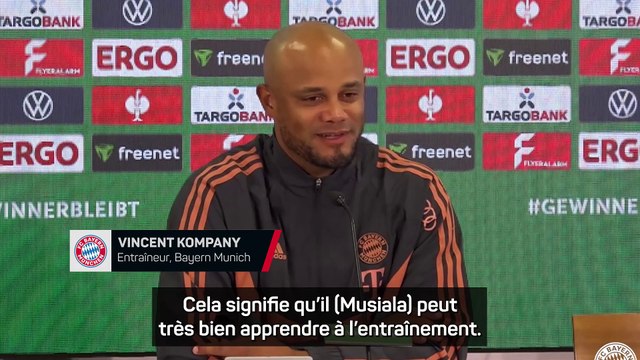 Kompany ne veut pas juger Musiala qu'à travers ses buts