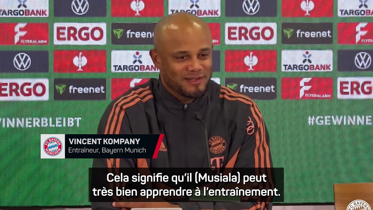 Kompany ne veut pas juger Musiala qu'à travers ses buts