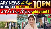 ARY News 10 PM Headlines | 1st NOV 2024 | CM Pujab Maryam Nawaz launches Green Tractor scheme