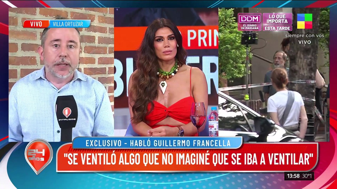 EXCLUSIVO de INTRUSOS: habló GUILLERMO FRANCELLA de su crisis matrimonial