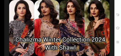 charizma winter shawl collection 2024