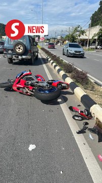 Motorcyclist killed in crash with jeep in Ipoh
