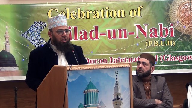 15 Mazhar Hussain Chishti Sb Imam o Khateeb Khazra Masjid Glasgow at MQI Glasgow on Milad e Mustafa Conference 2021