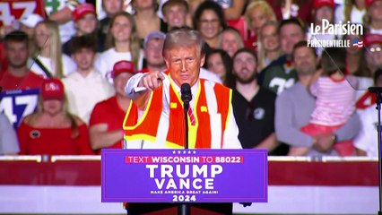 Trump s‘affiche à bord d’un camion poubelle après une gaffe de Biden