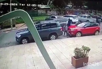 Cámara capta momento en que secuestran a empresario