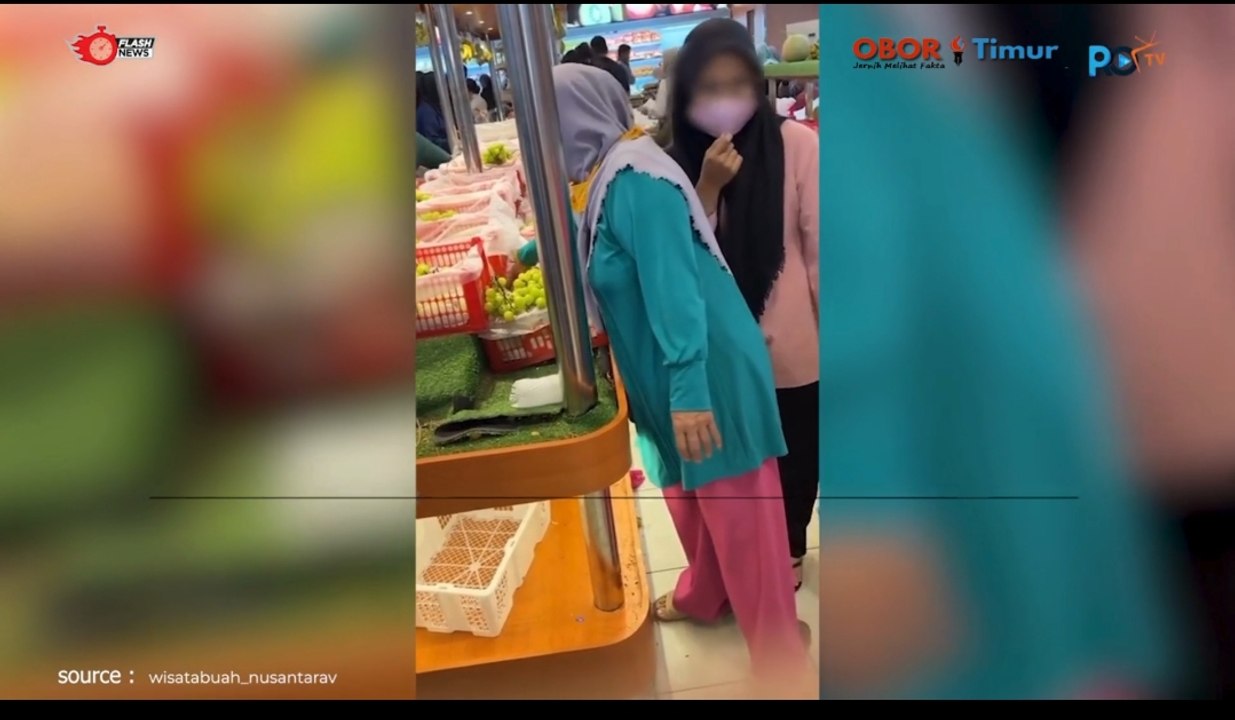Heboh, Pengunjung Pasar di Samarinda Sembarangan Cicipi Buah