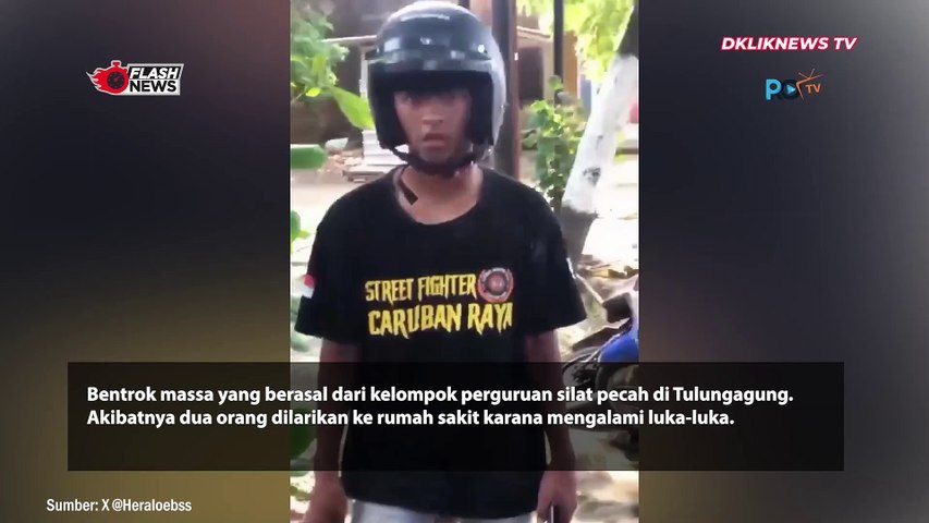 Bentrok Perguruan Silat di Tulungagung Akibatkan 2 Orang Dilarikan ke Rumah Sakit