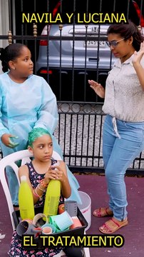 El tratamiento en el pelo navila y luciana #luciana #humor #navilayluciana #el tratamiento