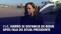 Kamala se distancia de Biden após presidente chamar seguidores de Trump de ‘lixo’