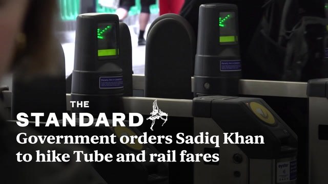 Government Orders Sadiq Khan To Hike Tube And Rail Fares