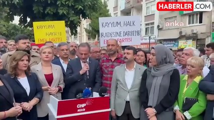 CHP Mersin'de Kayyuma Karşı Eylem Düzenledi
