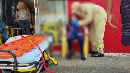 Criança fica ferida após ser atropelada na Rua Rio Grande do Sul