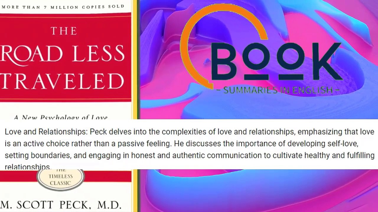 The Road Less Traveled Book Summary - The Road Less Traveled by M  Scott Peck - Book Summaries in English (BSIE) (720p, h264, youtube)